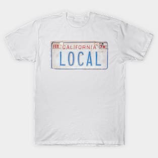 California Local License Plate T-Shirt